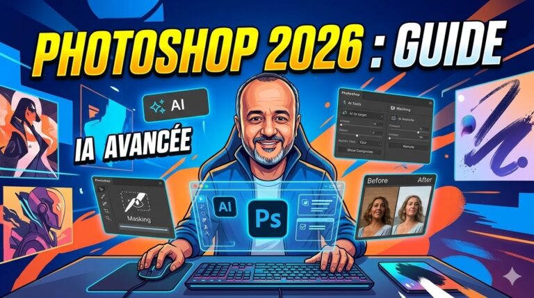 Lire la suite à propos de l’article Photoshop 2026 : Guide Complet pour Photographes et Retouche